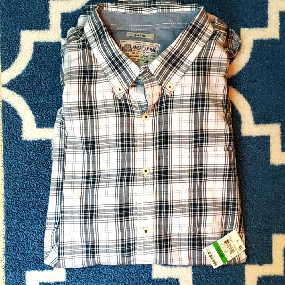 NWT American Rag button down shirt mens large